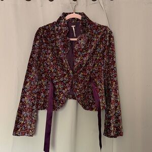 Free People Floral Blazer